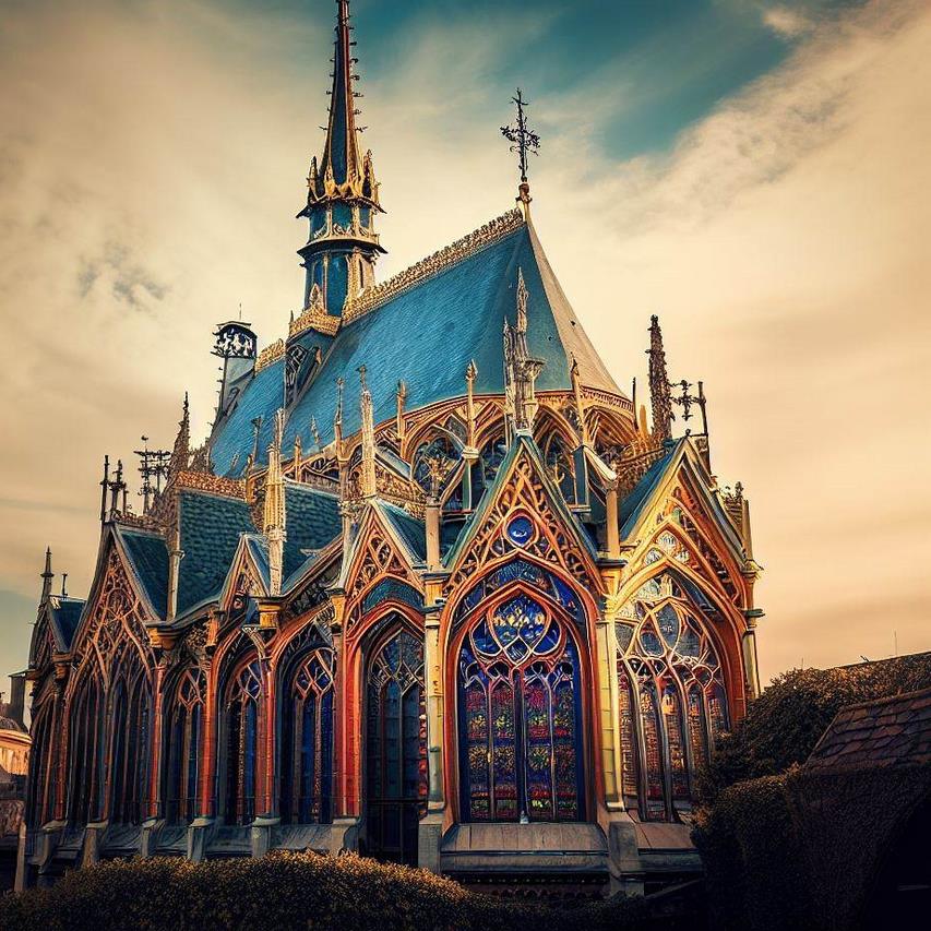 Saint chapelle: a glimpse into gothic architectural splendor